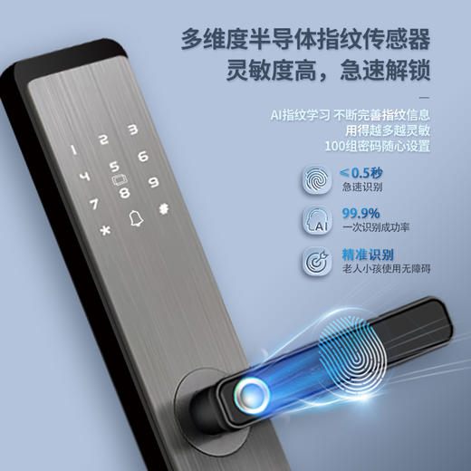 优选丨凯迪仕/小凯智能门锁 小凯Q3-T；凯迪仕T200VP；T200FVP   商品图2