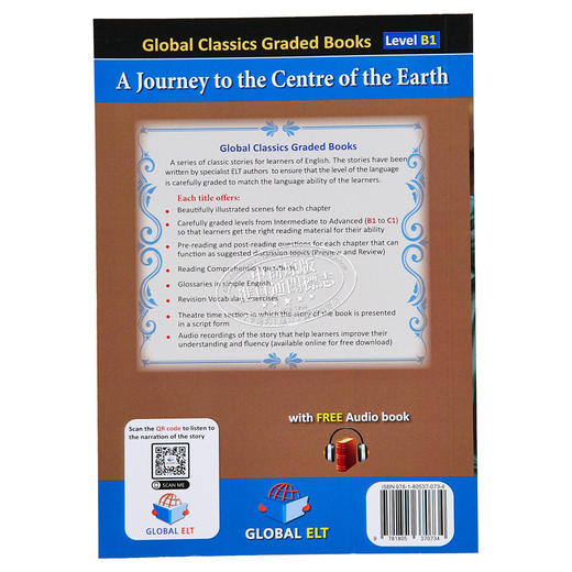 【中商原版】全球经典分级读物B1级-地心历险记PET水平Global Classics Graded Reader B1-Journey to the Centre of the Earth 商品图1