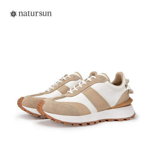 natursun运动鞋女秋季厚底增高阿甘鞋休闲轻便复古德训鞋N24122811 商品图4