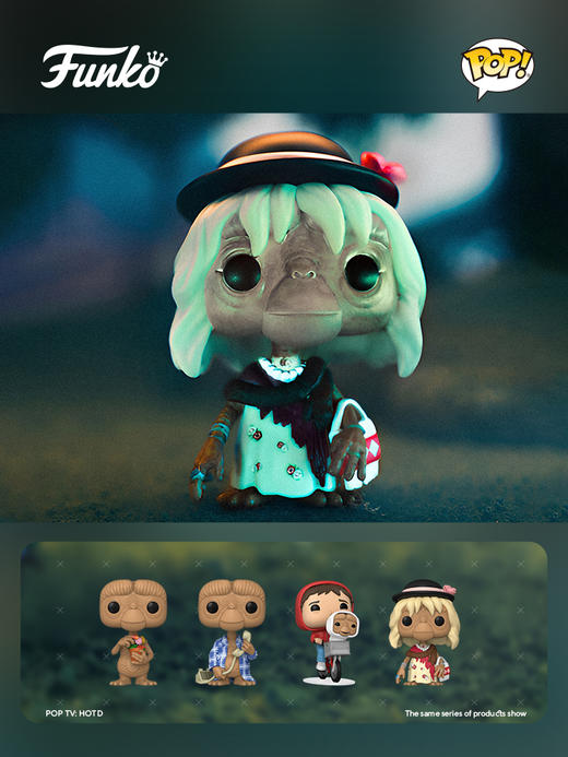 Funko POP Movies E.T. 40th E.T. in disguise电影E.T.外星人乔装的E.T.手办 63990 商品图1