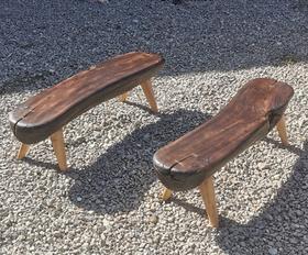 限量 民族红椿木条凳