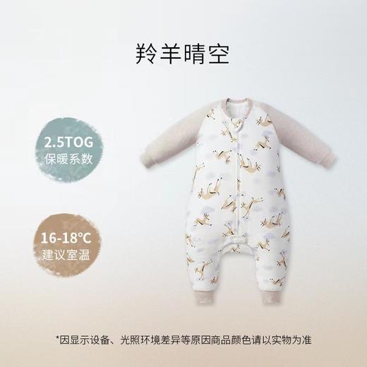 Nest Designs婴儿睡袋晴感厚夹棉保暖宝宝分腿睡袋防踢被秋冬 商品图6
