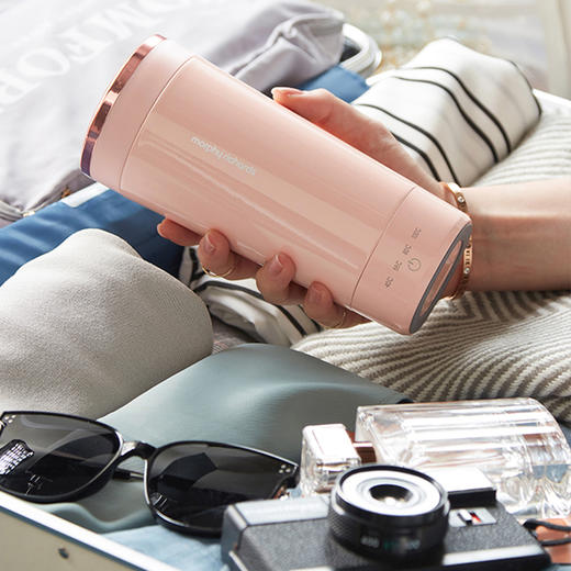 【摩飞 便携烧水杯 MR6060】安全关盖烧水 四挡温度可选 商品图3