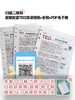 【升级印压软皮 100g加厚米黄色护眼纸护眼道林纸】20篇TED精选英语演讲稿编排打印送配套电子版视频音频和文字稿笔记本 商品缩略图3