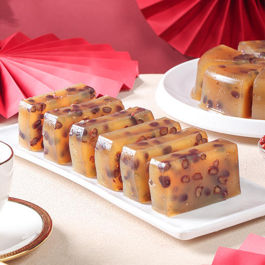 粒粒红豆马蹄糕 年货送礼半成品速食糕点零食 爽韧Q弹 商品图2