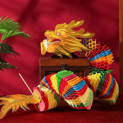 【喜庆氛围营造年味！创意舞蛇道具】蛇年非遗剪纸舞蛇装饰国潮古风店铺挂饰彩蛇民俗手工工艺品节庆用品 商品图2