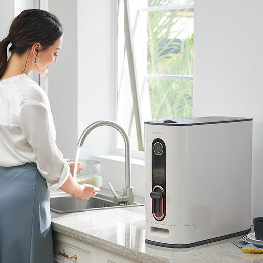 【摩飞计量米桶MR2090】一键自动定量取米 轻松掌握多人分量 12公斤大容量 商品图2