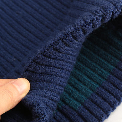 迈路士冬季防风保暖帽加厚亲肤百搭跑步户外运动马拉松拼色针织帽 商品图2