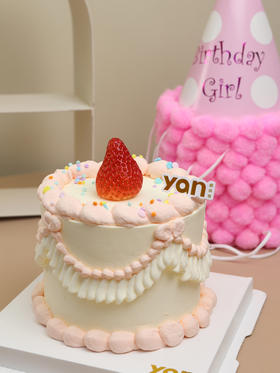 4寸复古草莓 （双层草莓夹心）