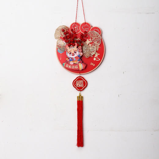 【马年好运❗️国潮发财果挂件】迎新年客厅大门装饰雪弗板福字，双层立体+质感吊饰，精致挂件QQ 商品图4