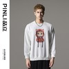 PINLI品立2024冬季新款压褶印花卡通猫圆领套头卫衣男BG233109047 商品缩略图3