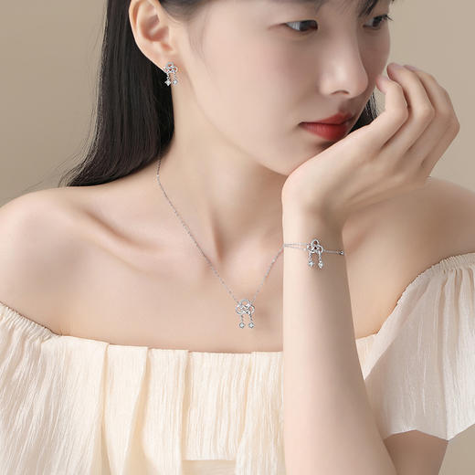 【中国结】S925银微镶缠绕耳饰【JHY-E000194B】 商品图2