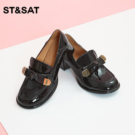 星期六时尚英伦风舒适一脚蹬乐福鞋SS33111175 商品图2