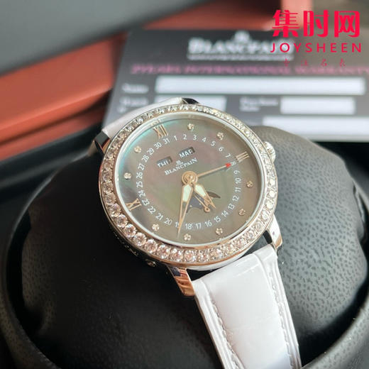 宝铂月亮美人天然贝母盘女表，女装3663全历月相腕表35mm 商品图2