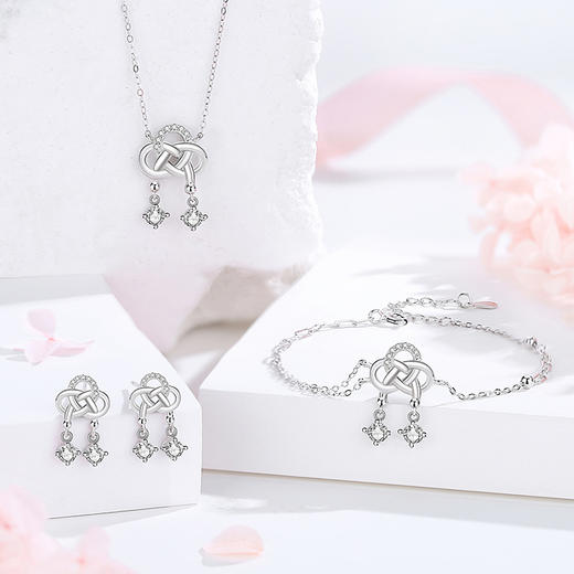 【中国结】S925银微镶缠绕耳饰【JHY-E000194B】 商品图3