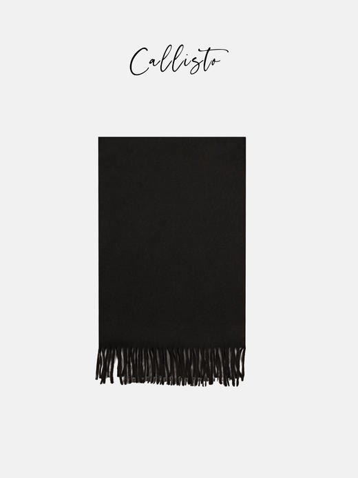 callisto深绿色全羊绒围巾 FOSCF001DR 商品图1