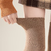 洁丽雅加厚保暖大腿过膝防滑长筒袜毛圈秋冬款长长袜高筒加绒女袜 商品缩略图7