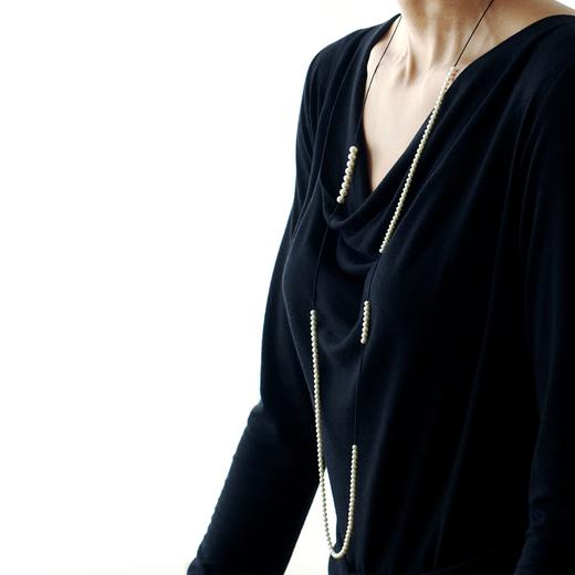 订购5周到｜Naoko Ogawa-Some Interruptions-多次消失 珍珠 长项链（奶白色）［日本设计师］ 商品图1