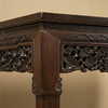 清 红木透雕灵芝纹大画桌 商品缩略图1