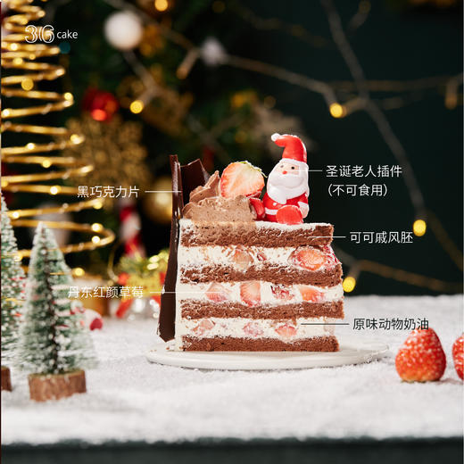 【圣诞季】圣诞莓巧树桩，可选1.5/2.5磅 商品图2