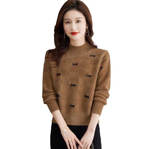 秋冬新款，短款毛衣女加厚内搭高腰上衣小个子半高领针织打底衫CC-27-2382 商品图4