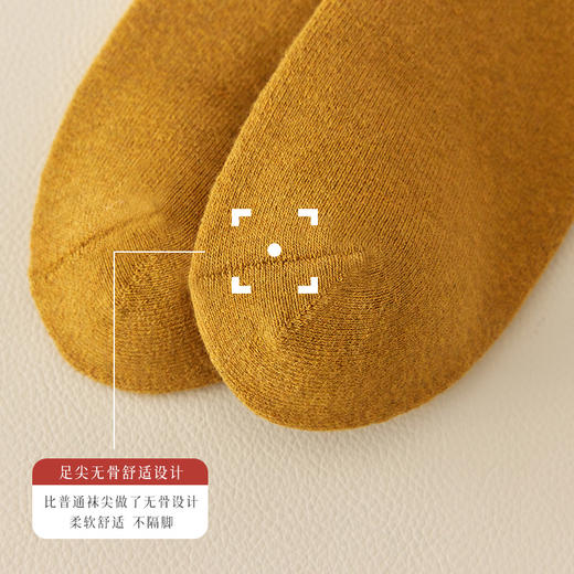 洁丽雅2双装长筒袜子女毛圈加厚保暖长筒小腿女袜高弹亲肤袜子女 商品图4