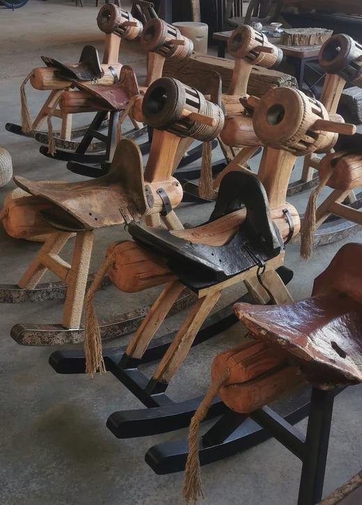 限量 大木马 原始民族马鞍及车轮轴制作 商品图0