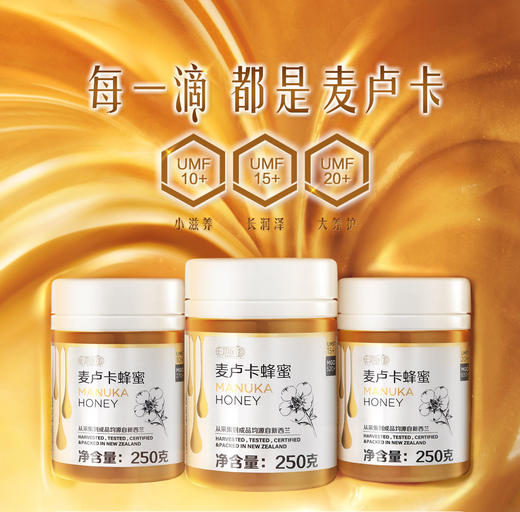 安利天地风物麦卢卡蜂蜜UMF20+ 250克一瓶 商品图0