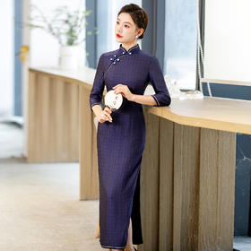 WX-Z12真丝旗袍桑蚕丝