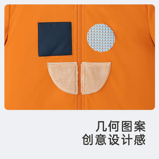 英氏童装冬季外出加厚羽绒服防寒加长羽绒外套超韧绒 商品图4