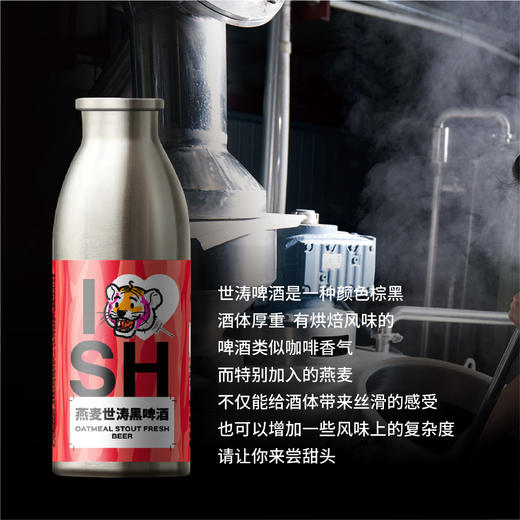 Reberg莱宝精酿啤酒 魔督系列燕麦世涛黑啤 460ml 国产啤酒鲜啤生啤当日现灌 商品图4