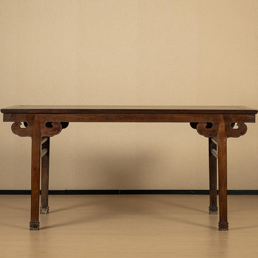 二十世纪 紫檀插肩榫如意云纹画案 商品图0