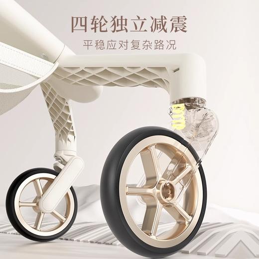 德拉玛Q2白天鹅遛娃神器可坐可躺双向折叠高景观溜娃婴儿车手推 商品图2