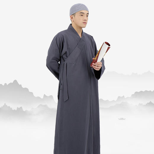 普兴汇经·亚麻厚长褂 商品图5