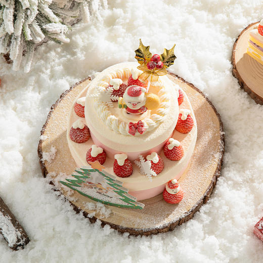 【「芋」见圣诞老人】圣诞节限定款蛋糕，圣诞的惊喜藏在布丁和芋泥里，藏在会飘雪的圣诞树里（登封） 商品图2