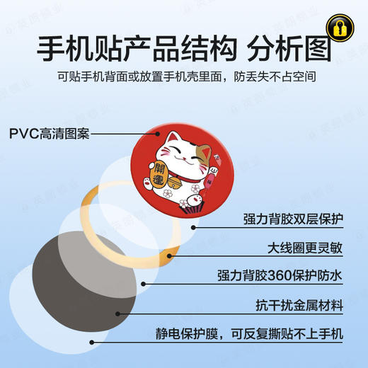 〖P009〗开运猫手机贴2-IC 商品图2