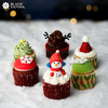 （兑换专用）【圣诞限定纸杯蛋糕·cupcake】初雪和圣诞树，麋鹿和小雪人 点亮圣诞的童话绮梦 商品缩略图0