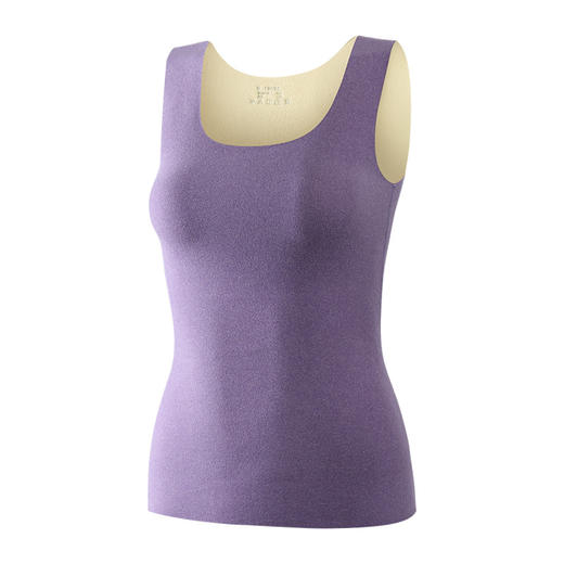 秋冬季蚕丝羊毛保暖背心，体验温暖与梦幻的奇妙结合，穿上一体式发热无痕背心，感受蚕丝柔软与马甲舒适并存。稳固杯制，完Mei展现女性曲线，让你保暖与时尚并行！ 商品图4