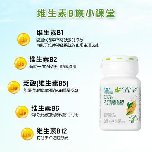 安利纽崔莱®天然B 族维生素片140片[7种B族维生素] 商品图2