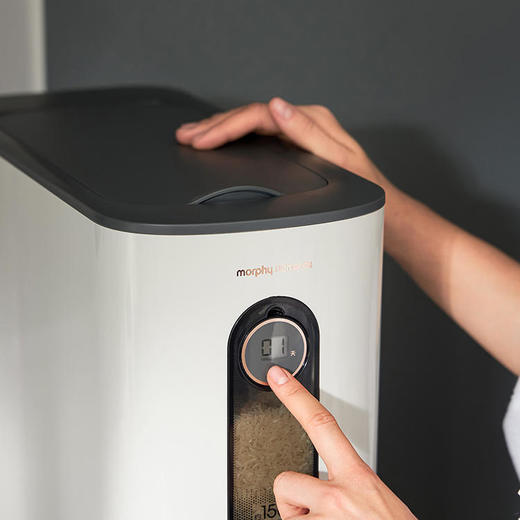 【摩飞计量米桶MR2090】一键自动定量取米 轻松掌握多人分量 12公斤大容量 商品图4