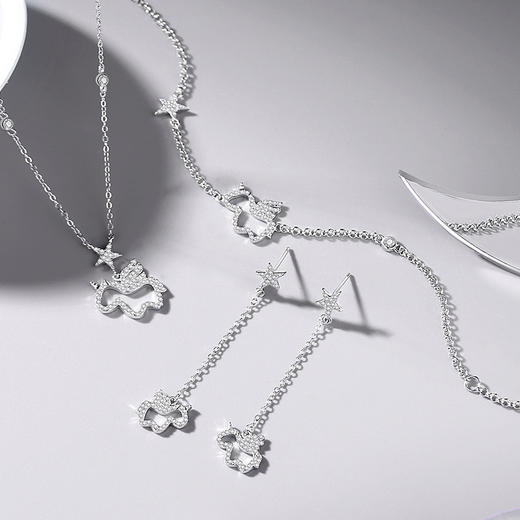 【星光独角兽】S925银镂空耳饰【JHY-E000478B】 商品图3