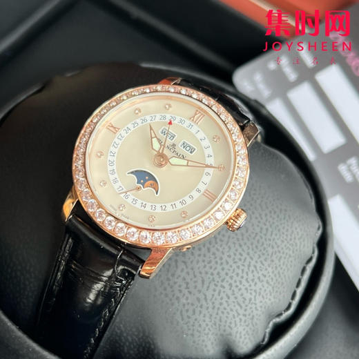 宝铂月亮美人天然贝母盘女表，女装3663全历月相腕表35mm 商品图3