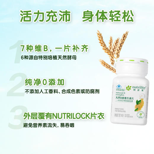 安利纽崔莱®天然B 族维生素片140片[7种B族维生素] 商品图3