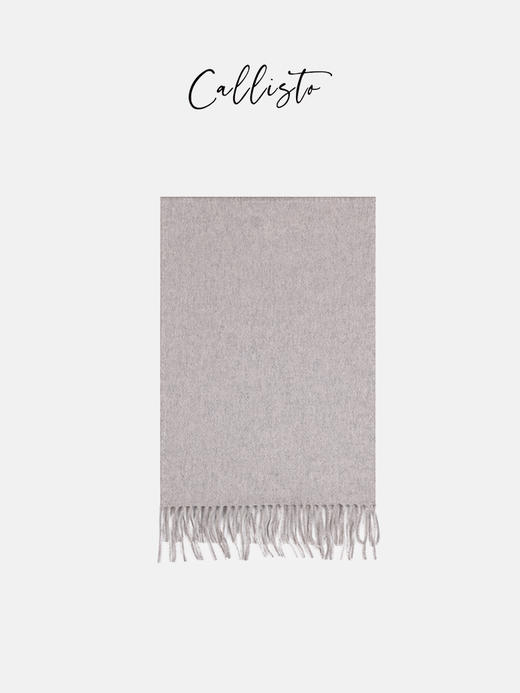 callisto灰色全羊绒围巾 FNSCF001GY 商品图1
