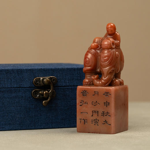 弘一款寿山石佛像印章 商品图1