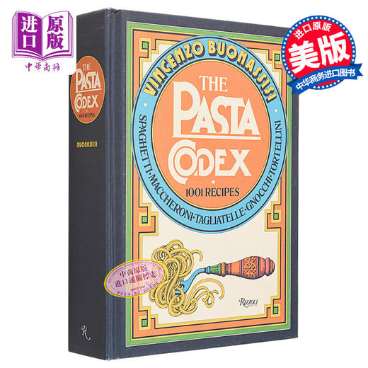 【中商原版】面食法典 1001个食谱 The Pasta Codex 1001Recipes 英文原版  Vincenzo Buonassisi 意大利面和其他面食 经典菜肴 商品图0