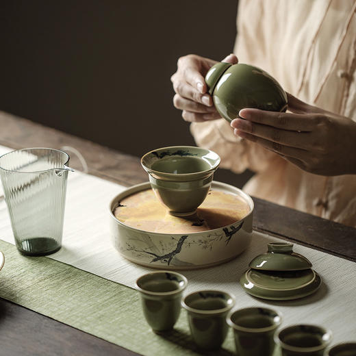 束刻 <青瓷茶叶罐> 商品图2