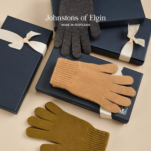 Johnstons of Elgin男士纯羊绒针织手套 商品图0