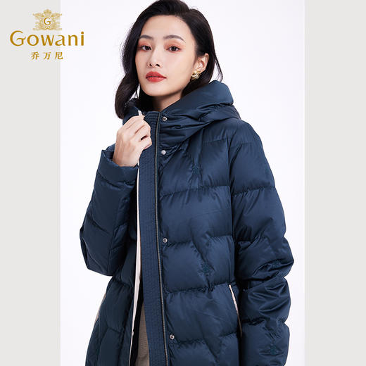 乔万尼羽绒服女冬季新款中长款收腰ET4T991 商品图3