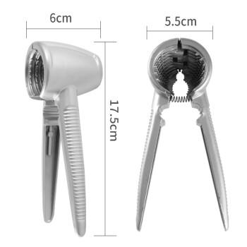 拜杰漏斗型核桃夹子夹核桃神器榛子夹子山核桃夹 剥壳器工具 银色 /厨具 /厨用工具 /核桃/坚果夹 商品图4
